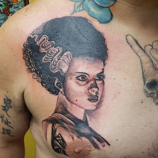 Explore auto tattoo ideas, creative tattoo ideas in Deer Park, available at Golden 7 Tattoos