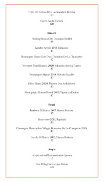 Restaurant Amber à Modena - menu / carte