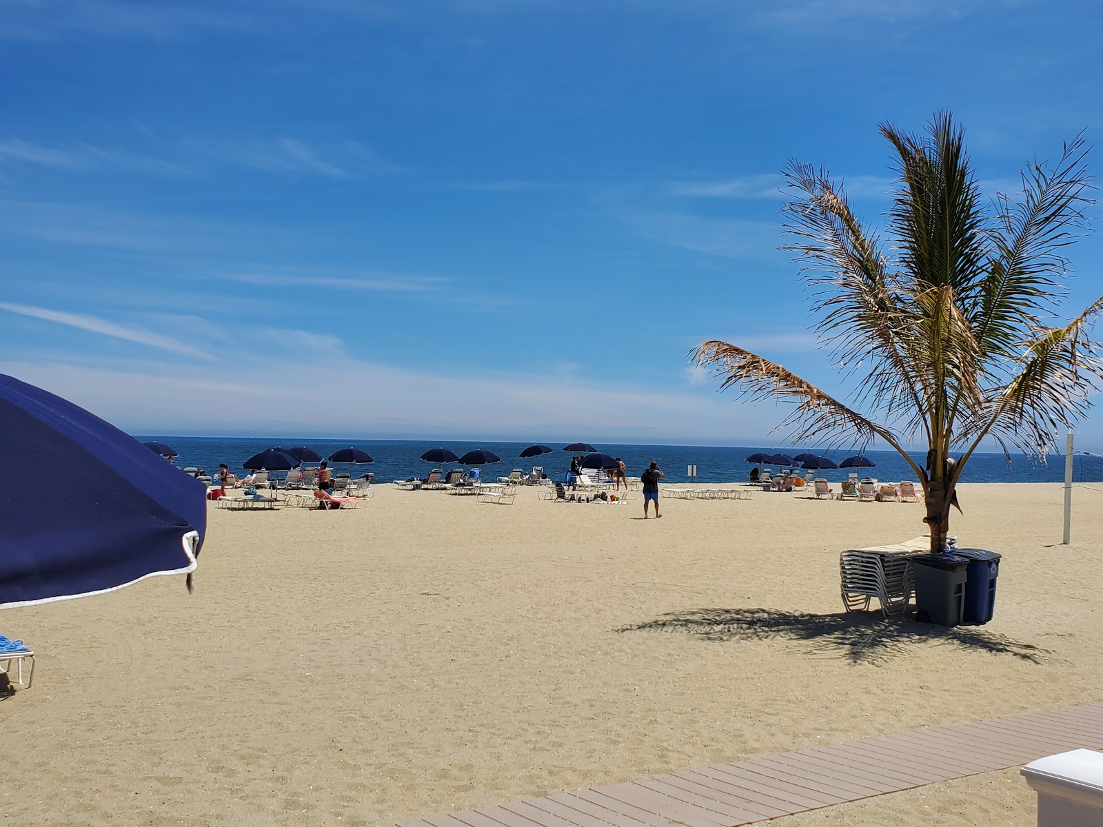 Edgewater Beach的照片 带有明亮的沙子表面