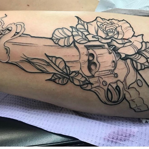Explore road trip tattoo ideas, creative tattoo ideas in Aledo, available at Elevated Tattoo & Piercing