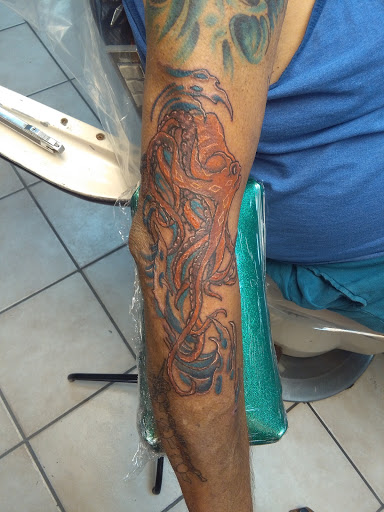 Explore patchwork tattoo ideas, creative tattoo ideas in Bradenton, available at Memory Lane Tattoo Co.