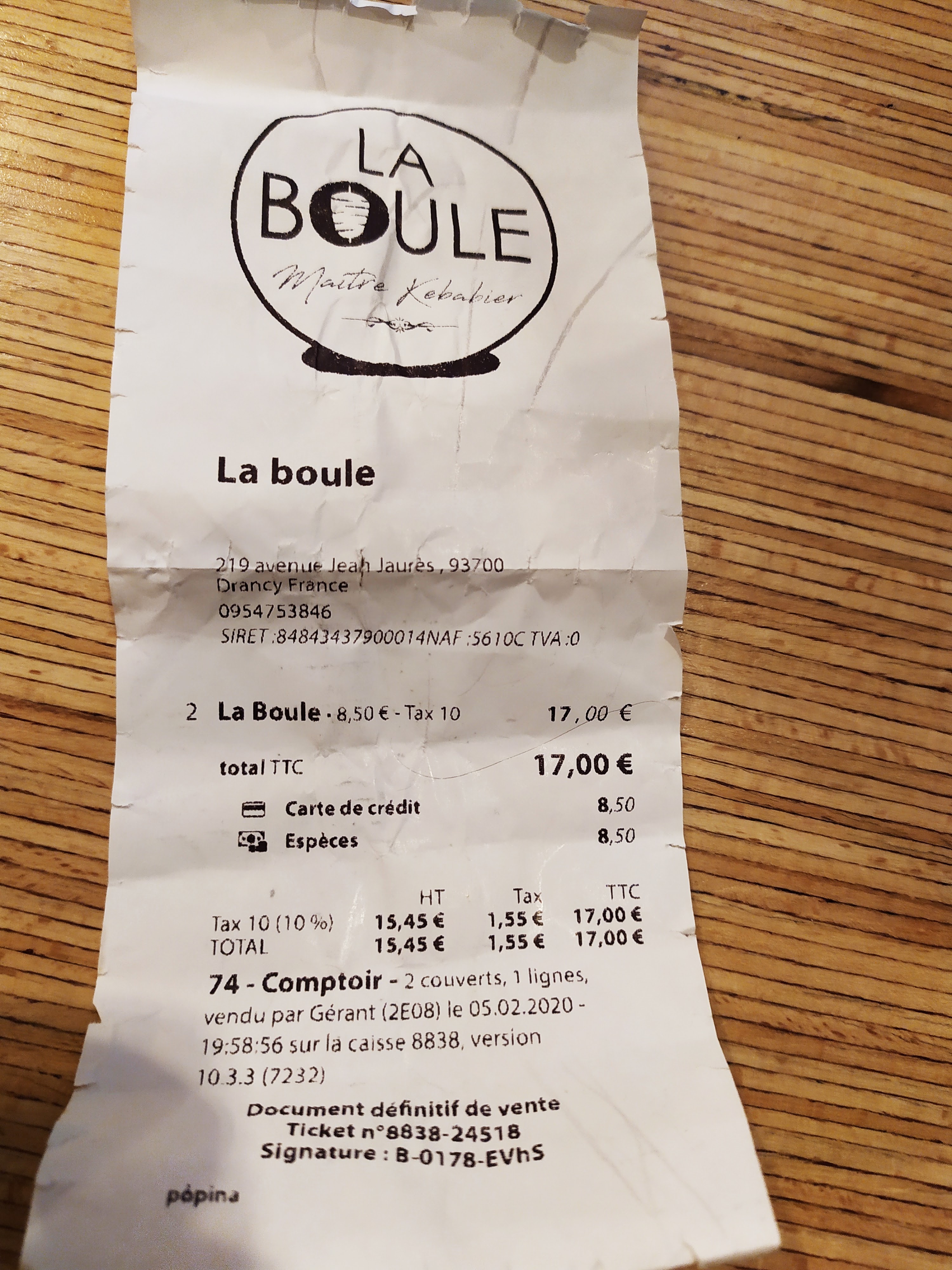 Photo n° 5 de l'avis de Karim-c. fait le 05/02/2020 à 19:27