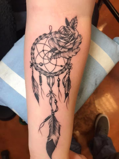 Explore microphone tattoo ideas, creative tattoo ideas in Aledo, available at Elevated Tattoo & Piercing
