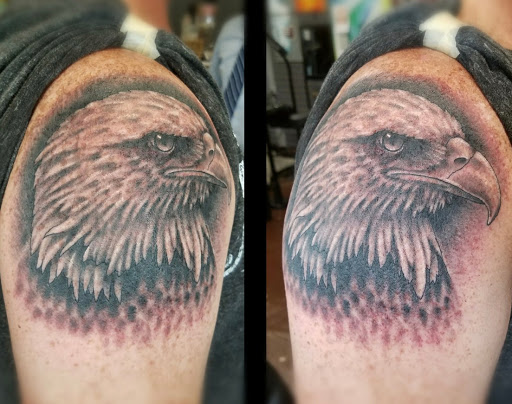 Explore japanese lettering tattoo ideas, creative tattoo ideas in Saint Augustine, available at Ms. Deborahs Fountain of Youth Tattoo & Body Piercing