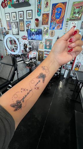 Explore smoking tattoo ideas, creative tattoo ideas in Kissimmee, available at Fallen Heroes Tattoo & Piercing (Florida)