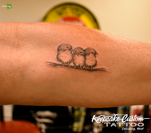 Explore neck tattoos ideas, creative tattoo ideas in Salisbury, available at Keepsake Custom Tattoo & Body Piercing Laser Tattoo Removal