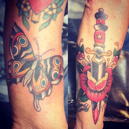 Explore freddy vs jason tattoo ideas, creative tattoo ideas in Sulphur Springs, available at The Highwaymen USA Ink llc.
