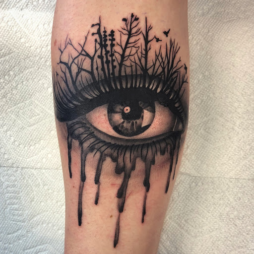 Explore new york city tattoo ideas, creative tattoo ideas in Buffalo, available at The Tilted Rose Tattoo