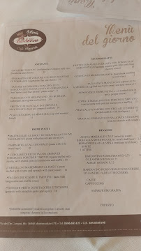 Osteria BardoVino à Montescudaio menu