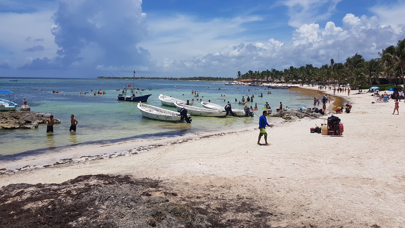 Foto de Akumal beach e o assentamento