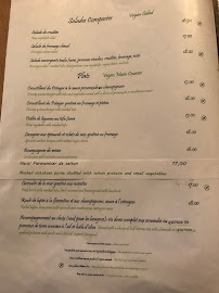 Le Potager du Marais à Paris menu