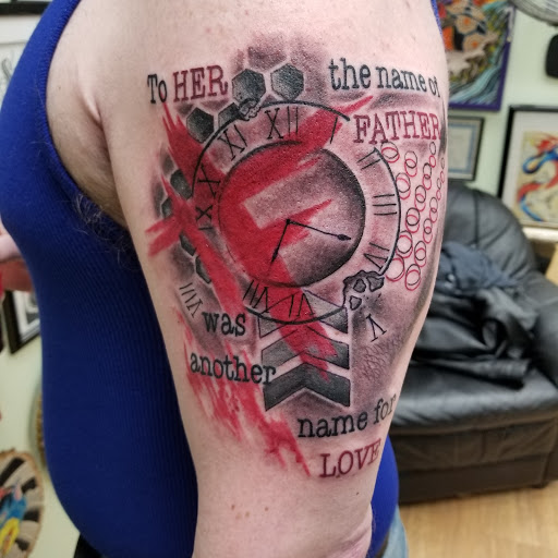 Explore trio tattoo ideas, creative tattoo ideas in Linden, available at Physical Graffiti