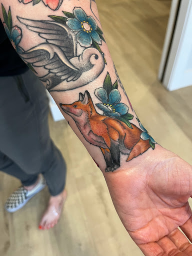 Explore tattoo ideas for womens thigh, creative tattoo ideas in Castle Rock, available at Studio 38 Tattoo and Gallery