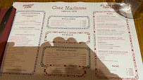 Chez Marianne à Paris menu