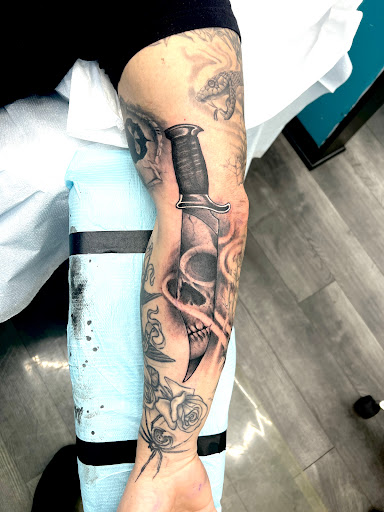 Explore tattoo ideas leg, creative tattoo ideas in Lockport, available at Archer Ink Tattoo