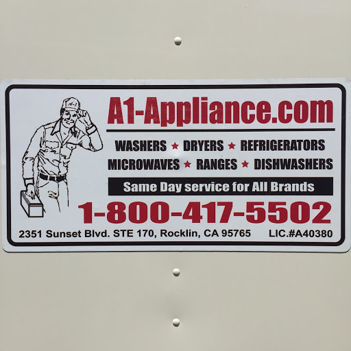 A-1 Appliance in Elk Grove, California