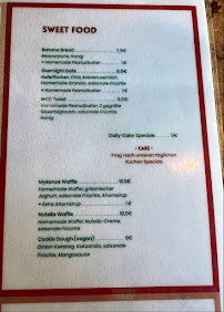 Mary's Coffee Club Maxvorstadt à Munich menu