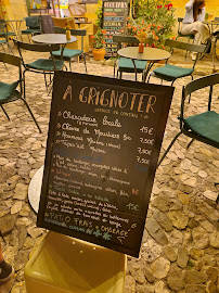Café Marguerite à Moustiers-Sainte-Marie carte