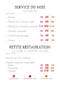 Restaurant Le Pixel, café-restaurant associatif et culturel à Besançon (le menu)