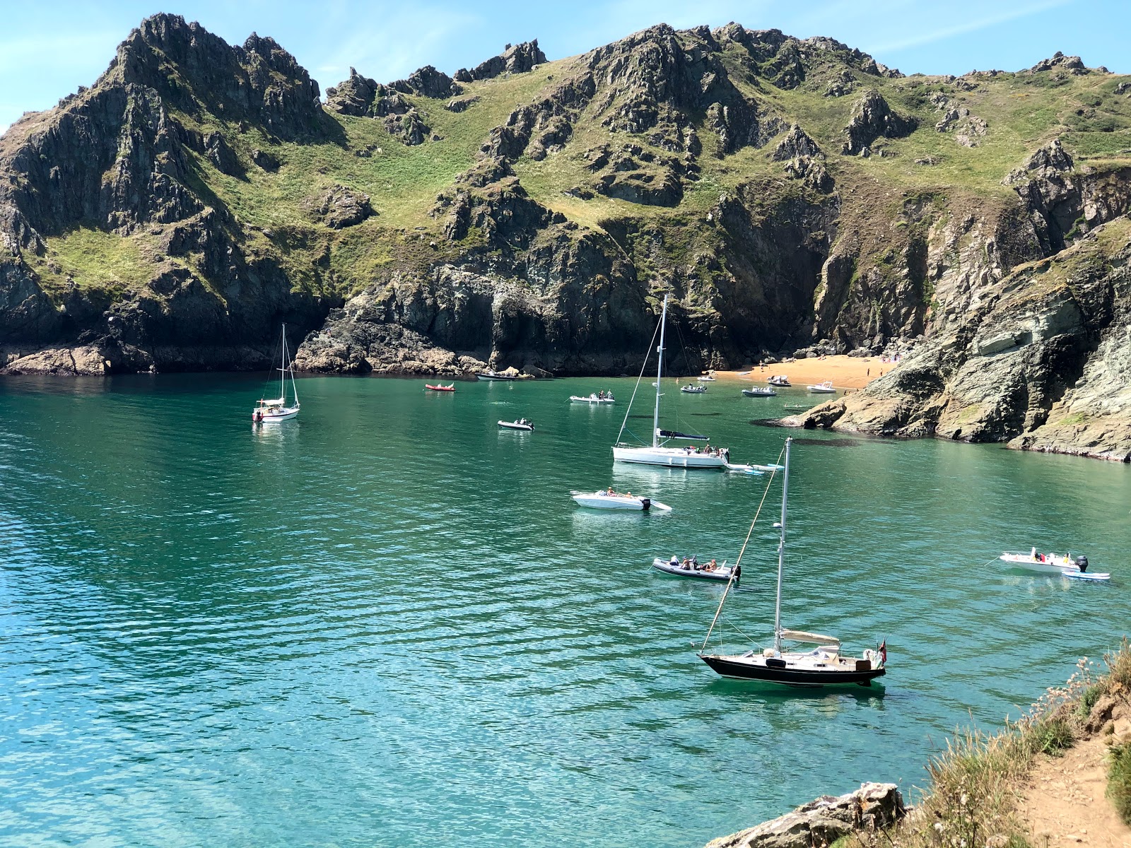 Photo of Maceley Cove with turquoise pure water surface