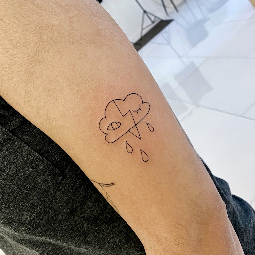 Explore bring me the horizon tattoo ideas, creative tattoo ideas in Orange, available at Baron Art Tattoo