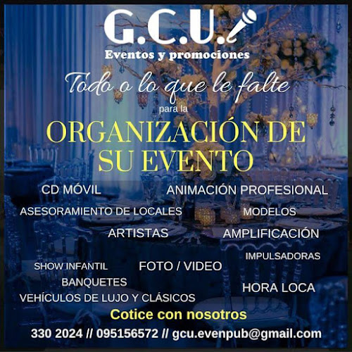 GCU ORGANIZACION DE EVENTOS Y PROMOCIONES