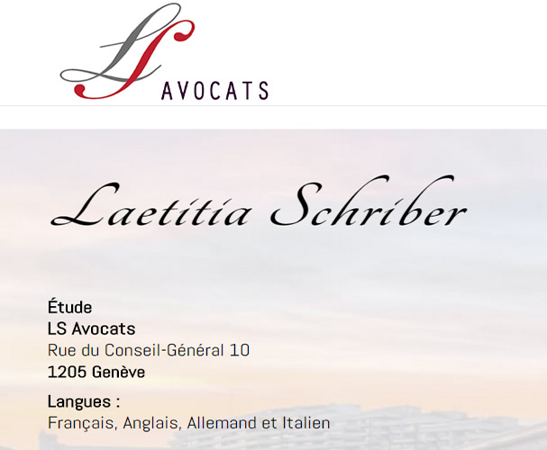 Rezensionen über LS Avocats Genève - Laetitia Schriber in Genf - Anwalt
