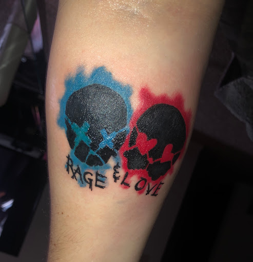 Explore war tattoo ideas, creative tattoo ideas in Cincinnati, available at Hot Rod Charlies