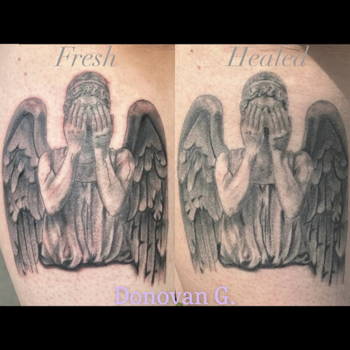 Explore good neck tattoo ideas, creative tattoo ideas in Bristol, available at Utopia Tattoo, Piercing and PMU