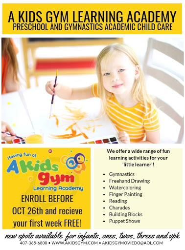 Preschool «A Kids Gym Learning Academy», reviews and photos, 1495 Evans St, Oviedo, FL 32765, USA