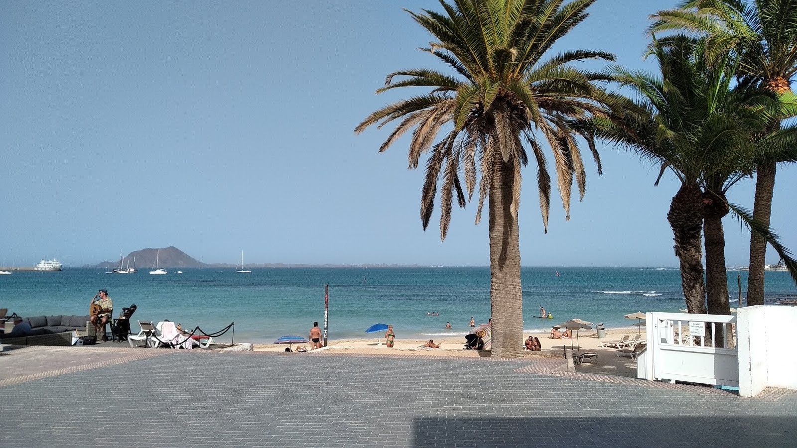 Photo of Corralejo Beach and the settlement