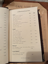 Restaurant Café Terroir à Lyon (le menu)