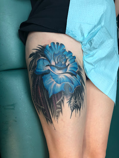 Explore cute turtle tattoo ideas, creative tattoo ideas in Greer, available at Inkslingers Electric Tattooing