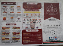 Carte du ALISHAN FAST FOOD à La Courneuve