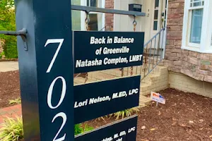 Back in Balance of Greenville image