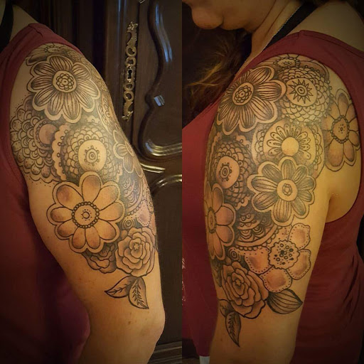 Explore infinity heart tattoo ideas, creative tattoo ideas in Hood River, available at Hood River Tattoo