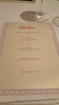 Eden-Roc Restaurant à Antibes carte