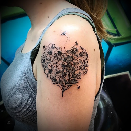Explore open heart surgery tattoo ideas, creative tattoo ideas in Ambler, available at Tattoo GalaxyAmbler Piercing & Custom Tattoos