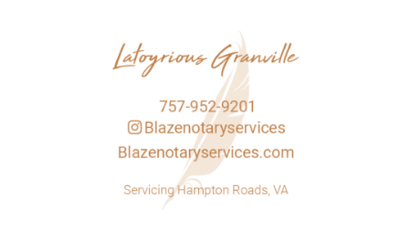 Blaze Mobile Notary Services