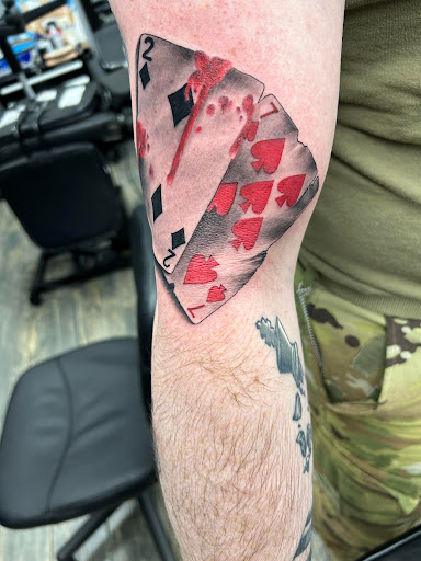 Explore lover tattoo ideas, creative tattoo ideas in El Paso, available at American Tattoo Society of Ft Bliss