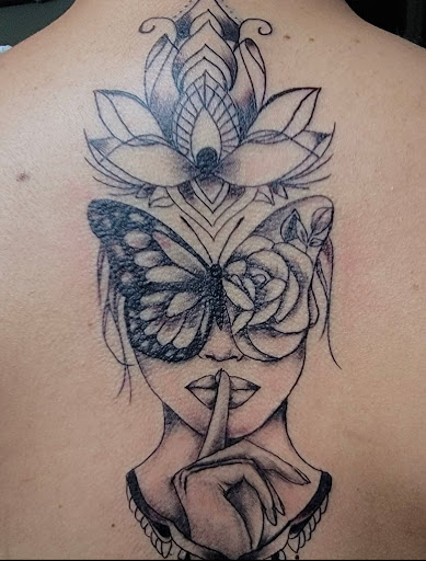 Explore tattoo ideas with flowers and names, creative tattoo ideas in El Paso, available at Pumping Ink Tattoo Parlor