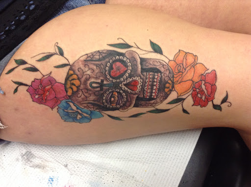 Explore women hand tattoo ideas, creative tattoo ideas in Seymour, available at American Gypsy Tattoo Corp.