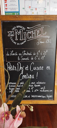 Le Michel Café Brasserie à Strasbourg menu