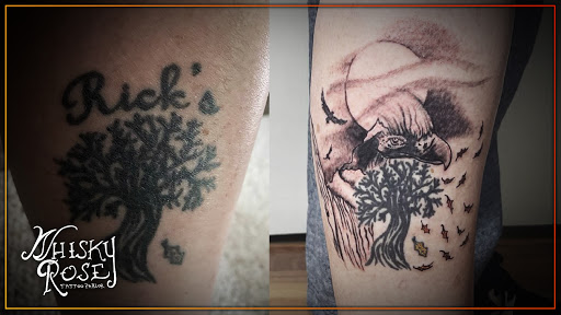 Explore diesel truck tattoo ideas, creative tattoo ideas in Minocqua, available at Whisky Rose Tattoo Parlor