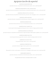 Menu du AGRITURISMO BORGO DI SOPRA - Az. Agr. Vini Corani à Castenedolo