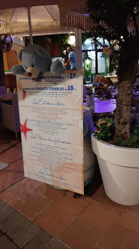 Les Enfants Terribles à Menton menu