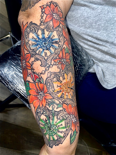 Explore tattoo ideas for biceps, creative tattoo ideas in Powderly, available at Best Ink Tattoo Studio