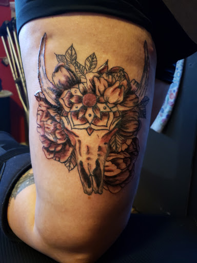 Explore hippo tattoo ideas, creative tattoo ideas in Clarkston, available at Koby Hardy Piercing & Tattoo