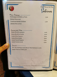 Sabinos em Vila Nova de Cacela menu n° 1