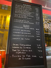 Domaine d'Olléac à Paris menu